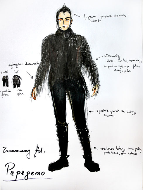 <h2>Czarodziejski flet - projekt kostiumu</h2> <p>2012</p>